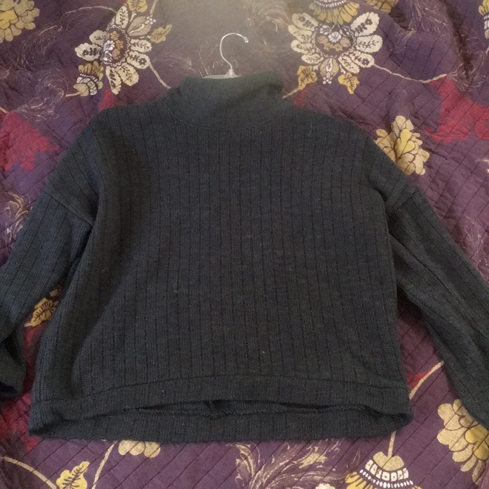 Dark olive turtle neck